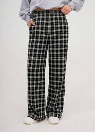 Брюки женские gardeur шерстяные штаны в клетку xxl