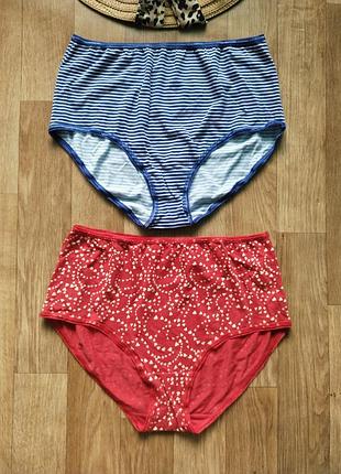 Комплект якісних бавовняних трусиків 2 шт xl/xxl marks & spencer