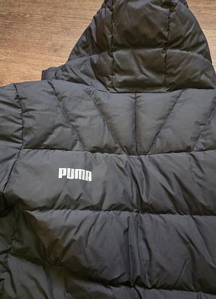 Пуховик puma довгий чорний 3