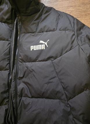 Пуховик puma довгий чорний 2