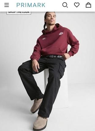 Брюки карго denim co из саржи р.32/32 +ремень в подарок