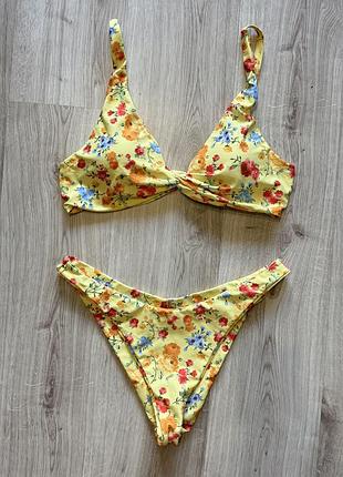 Роздільний купальник яскравий l-xl