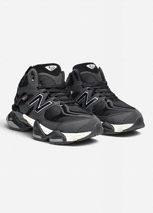 Кроссовки мужские мех влагозащиты new balance 9060 fur black
