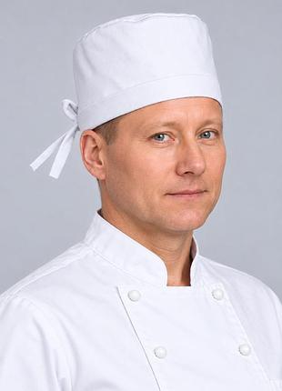 Шапочка кухарська білого кольору