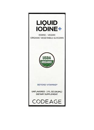 Рідкий йод+ від codeage , 59,2 мл