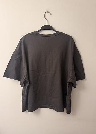 H&m графітова футболка оверсайз 2
