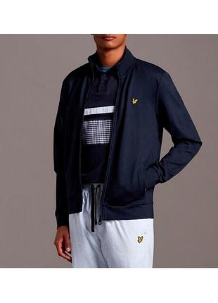Олімпійка чоловіча lyle & scott темно-синя розмір м б/у