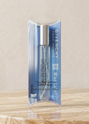 Парфюм мужской givenchy pour homme blue label 20 мл