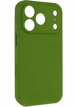 Чохол silk full camera (aa) no logo with magnetic fit для apple iphone 17 pro max / 18 pro max зелений / dark olive