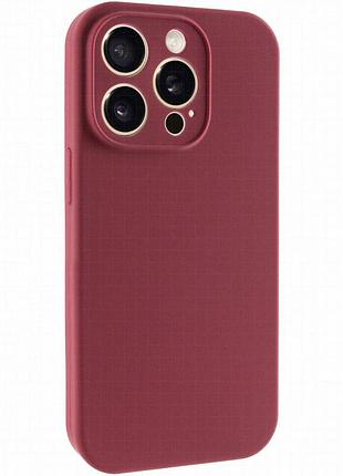 Чохол silk full camera (aa) no logo with magnetic fit для apple iphone 16 pro (6.3") бордовий / plum