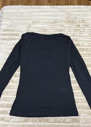 Чорний лонгслів h&m 3