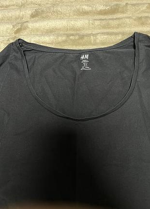 Чорний лонгслів h&m 2