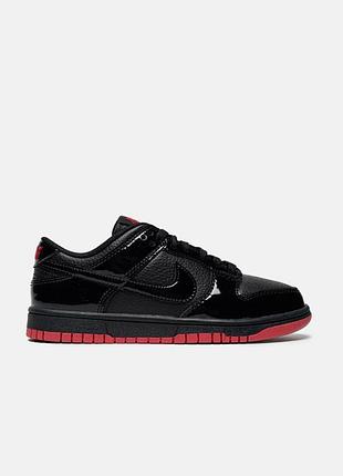 Женские кроссовки nike sb dunk low black red liquid / smb+ 🔗