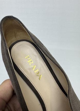 Замшеві ботильйони prada 9