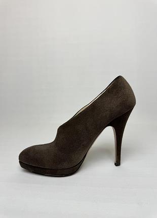 Замшеві ботильйони prada 5