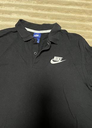Футболка поло nike чорна