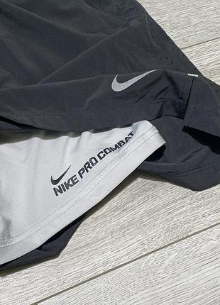 Спортивні шорти nike pro combat 2-в-1 under armour adidas