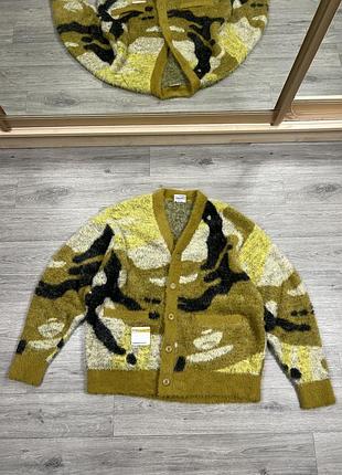 Кардиган aape by a bathing ape оригинал пушистый кофта bape мохер камуфляж свитер m l