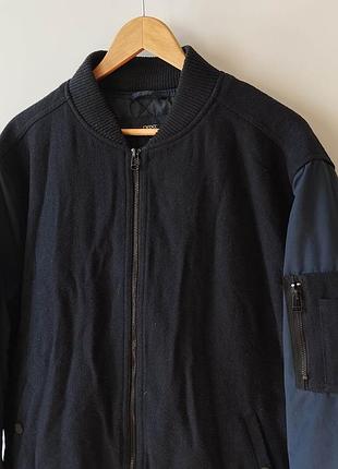 Чоловіча куртка-бомбер next wool blend bomber 3