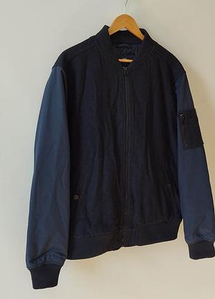 Чоловіча куртка-бомбер next wool blend bomber 6