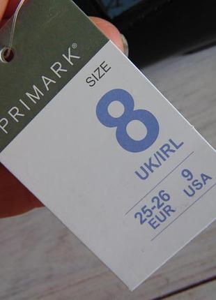 Шикарні лакові туфлі балетки primark 7