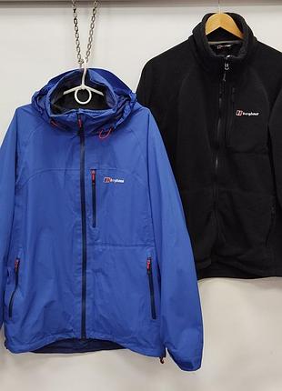 Мужская куртка 2 в 1: berghaus gore-tex + флис polartec (interactive)