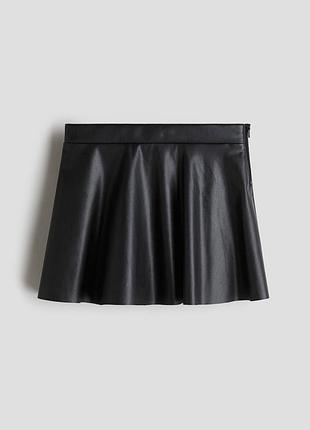 Спідниця з екошкіри h&m для дівчинки 8-9 років 128-134 см