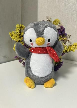 Святковий плюшевий пінгвін little town timeless toys