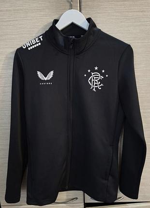 Спортивна кофта castore glasgow rangers чорна на змійці