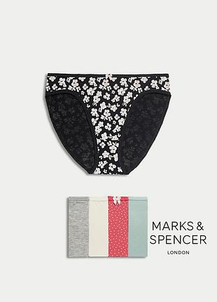 Набір жіночих трусиків marks & spencer high leg