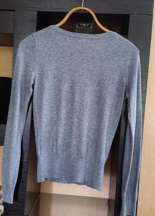 Сріблястий светр h&m розмір s 3
