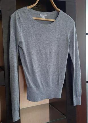 Сріблястий светр h&m розмір s 2