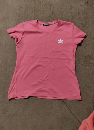 Футболка жіноча adidas рожева розмір xxl