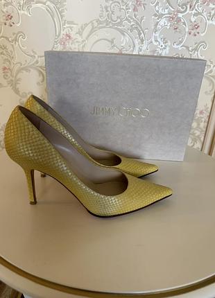 Туфлі-човники jimmy choo з принтом пітона