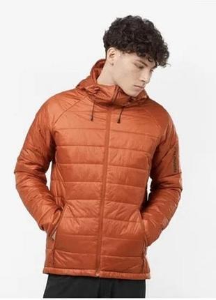Куртка чоловіча salomon outline insulated hooded jacket помаранчева