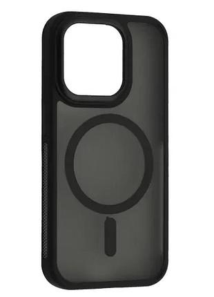 Чохол new matte magsafe for iphone 13 pro black