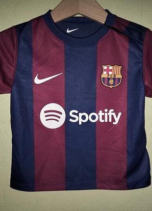 Футболка дитяча джерсі barcelona fc nike футбольна