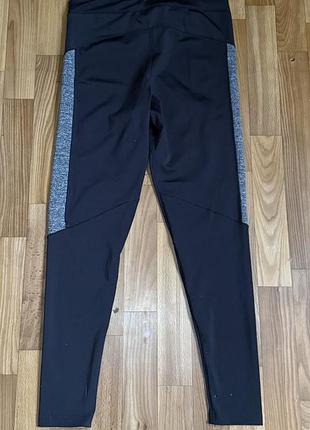 Спортивні лосини / легінси nike (розмір xl / l) чорні з сірими вставками