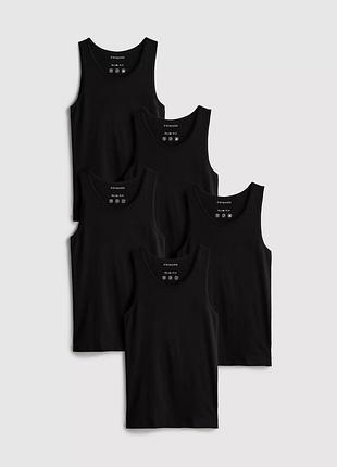 Хлопок slim fit базовая майка primark