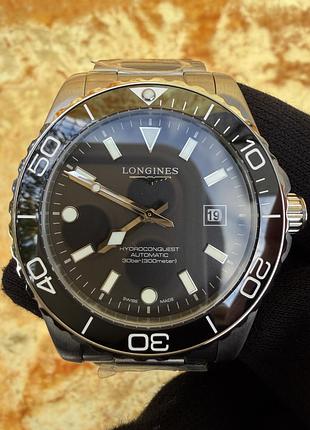 Часы longines hydroconquest l3.769.4 черный