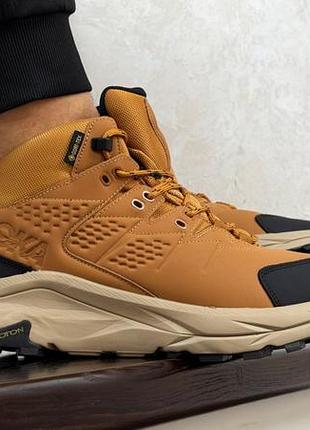 Зимние кроссовки hoka kaha 295x рыжие