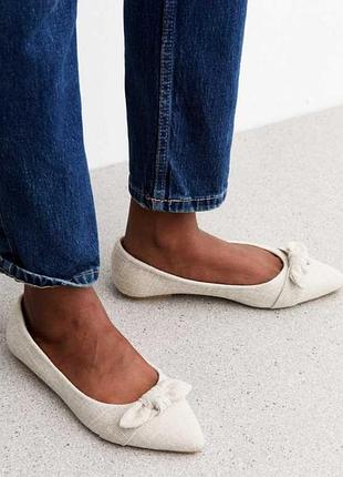 Невероятные льняные балетки new look comfort (р. 41) - легкость и элегантность в каждом шаге! ✨