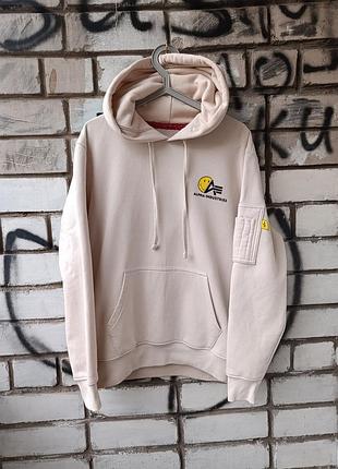Худи alpha industries smiley коллаборация
