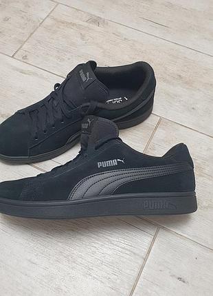Оригінал чорні кеди puma smash 3.0 sneakers