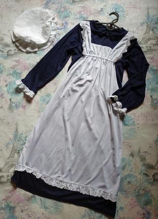 Карнавальный костюм на хэллоуин,платье горничной,служанка,крестьянка,школьница викторианской эпохи2 фото