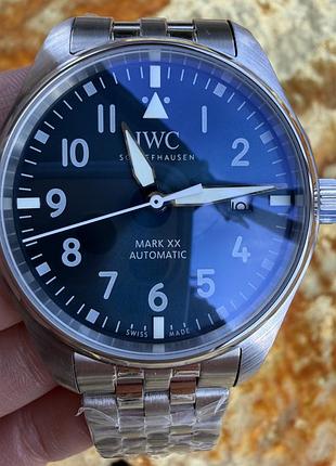 Часы iwc pelot's watch mark xx black синий