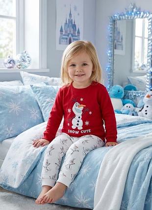 Тепла піжама домашній костюм в новорічному стилі frozen  disney olaf c&a