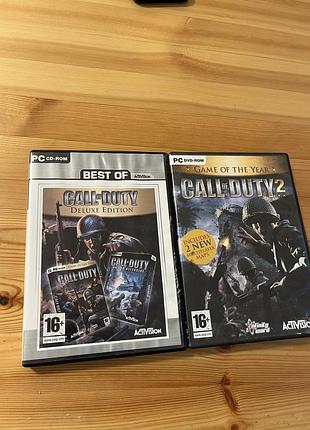 Комплект ігор для пк call of duty deluxe edition та call of duty 2 game of the year edition