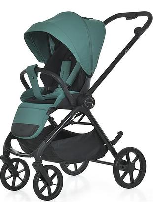 Дитяча прогулянкова коляска-книжка me 1191 chloe mineral green, алюмінієва рама, upf+50, від народження до 4 років