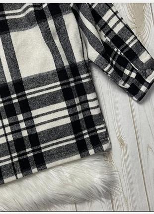 Zara тёплая рубашка в клетку 3